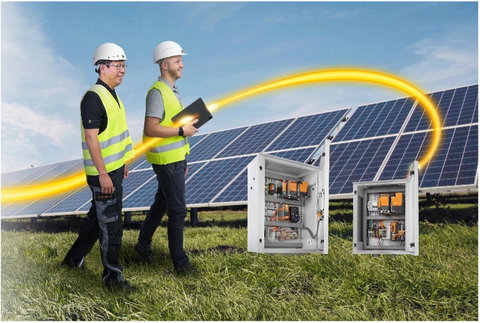 Caixas de comunicação fotovoltaica - Agrupe dados de fieldbus e transmita-os para sistemas de controle SCADA