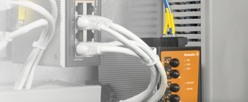 Transferir dados industriais de forma fiável e flexível entre aparelhos na rede com Industrial Ethernet