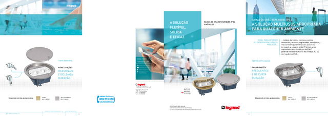 Caixa de chão estanques IP 66 4 módulos — A solução flexível, sólida e eficaz