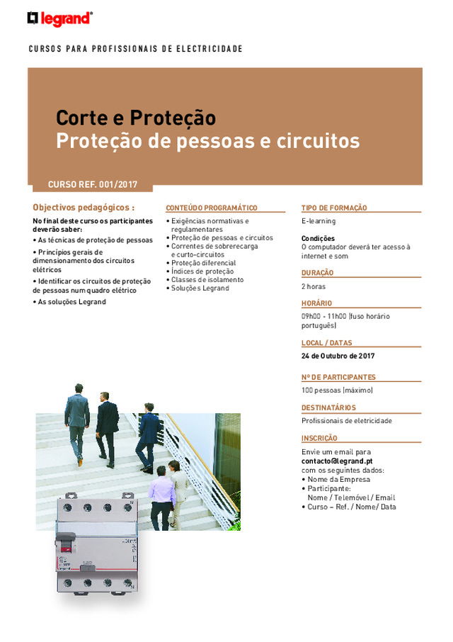 Corte e Protecção: Protecção de pessoas e circuitos