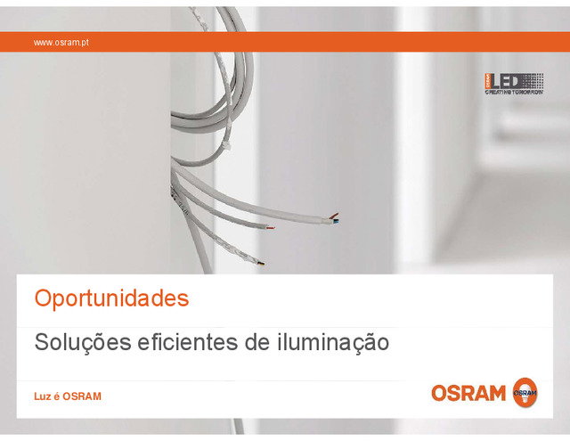 Oportunidades | Soluções eficientes de iluminação