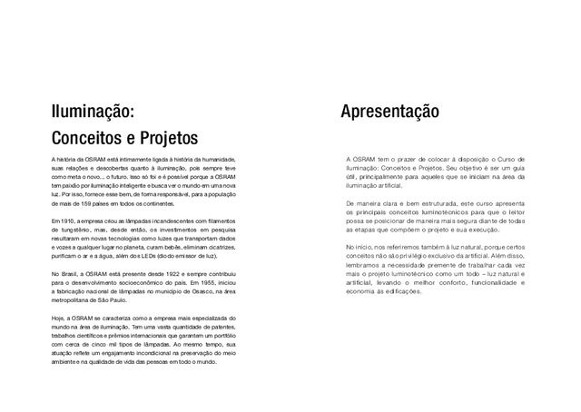 Curso de Iluminação: Conceitos e Projectos