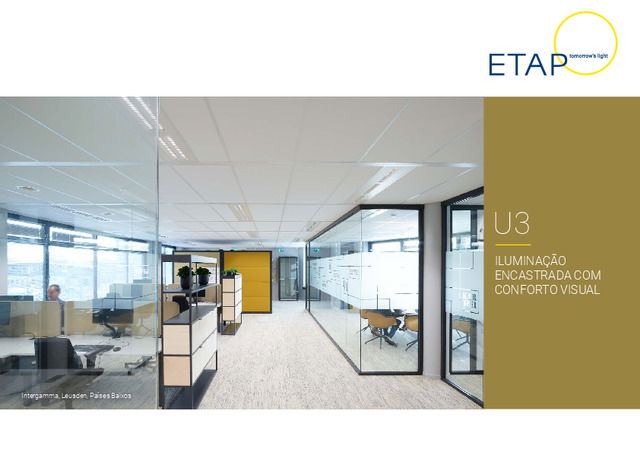 U3 - ILUMINAÇÃO ENCASTRADA COM CONFORTO VISUAL
