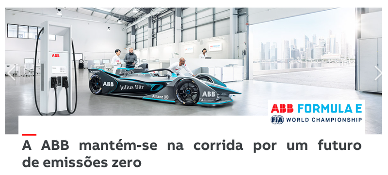 A ABB mantém-se na corrida por um futuro de emissöes zero