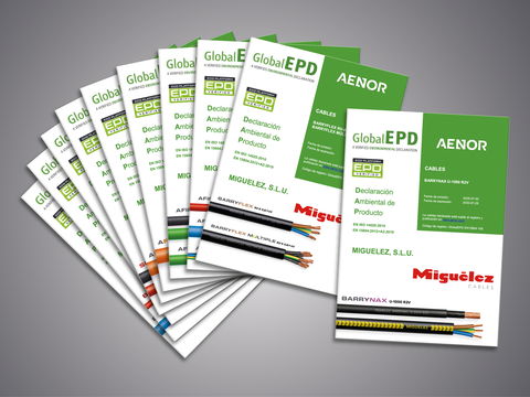 Novas Declarações Ambientais de Produto (DAP) para as principais gamas de cabos elétricos MIGUÉLEZ
