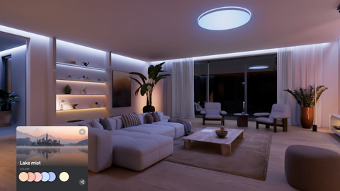 Philips Hue revoluciona o design de iluminação com a funcionalidade Hue SpatialAware™ que compreende o seu espaço