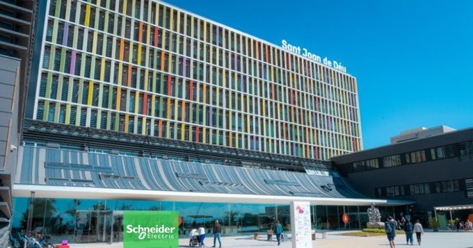 Hospital Sant Joan de Déu em Barcelona moderniza tecnologia energética com soluções KNX da Schneider Electric, reduzindo custos de energia em 40%