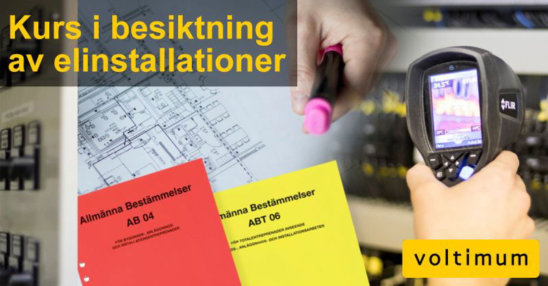 2-3 december: Besiktning av elinstallationer