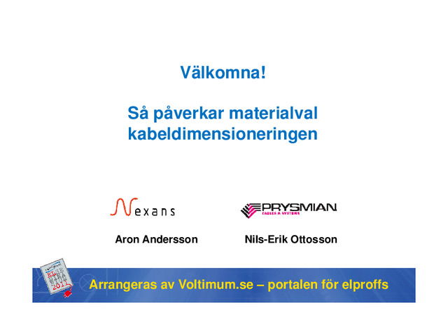 Så påverkar materialval kabeldimensioneringen