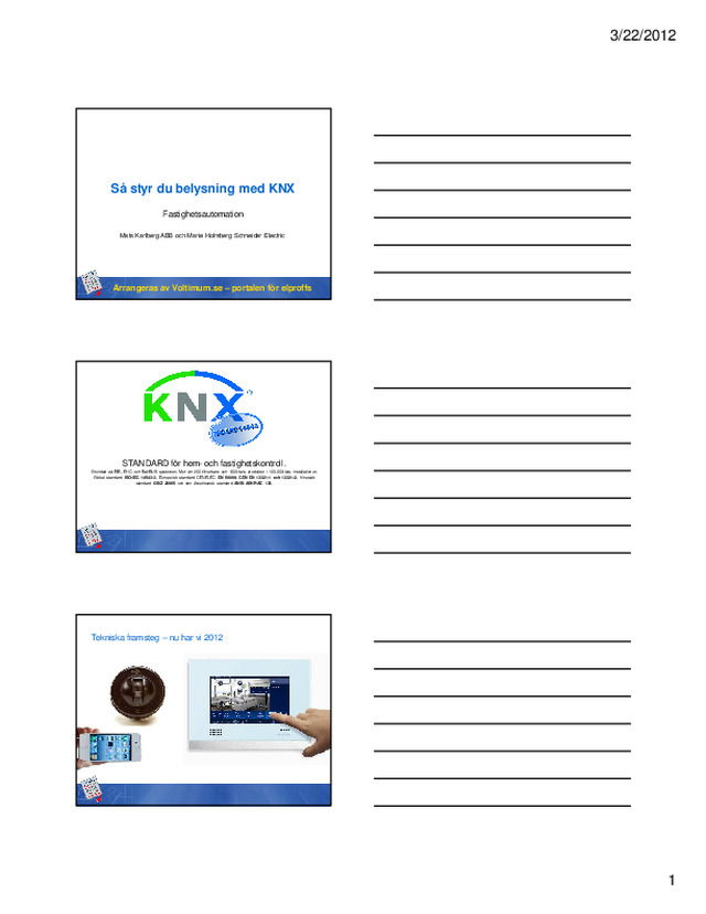 Så styr du belysning med KNX