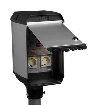 Ny uttagscentral för bilvärmare.