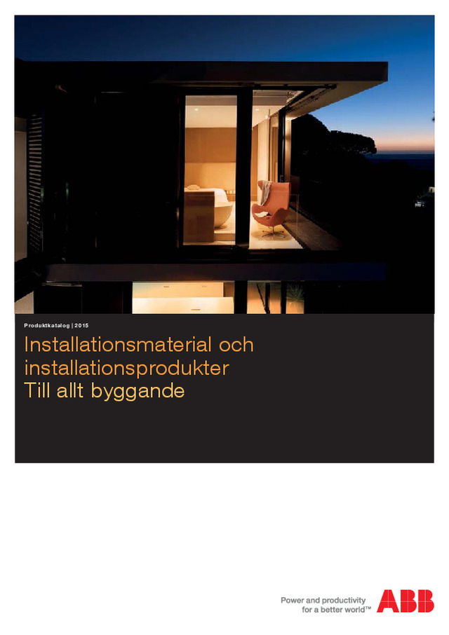 Installationsmaterial och installationsprodukter