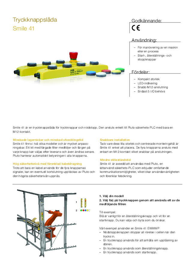 Tryckknappslåda Smile 41