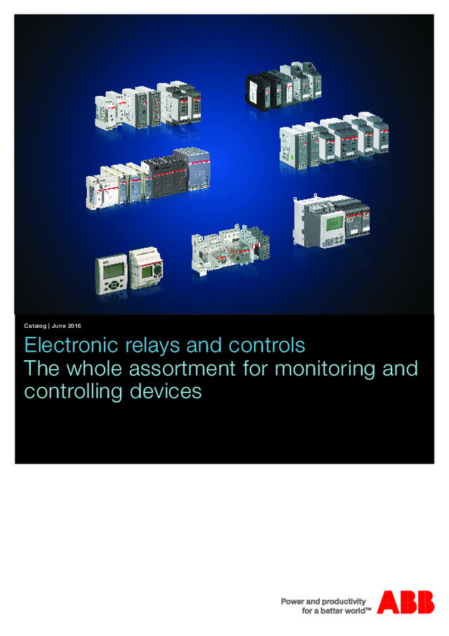 Electronic relays and controls
