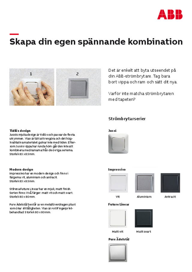 Spännande strömställare