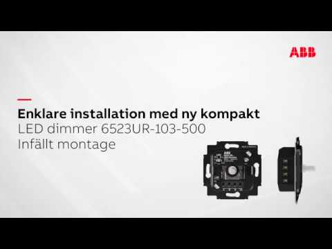 Ny kompakt LED-dimmer, infällt montage