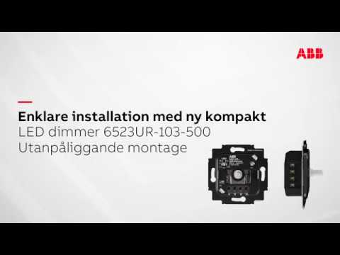 Ny kompakt LED-dimmer, utanpåliggande montage