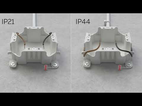 Impressivo, dosa för utanpåliggande montage, IP21/IP44