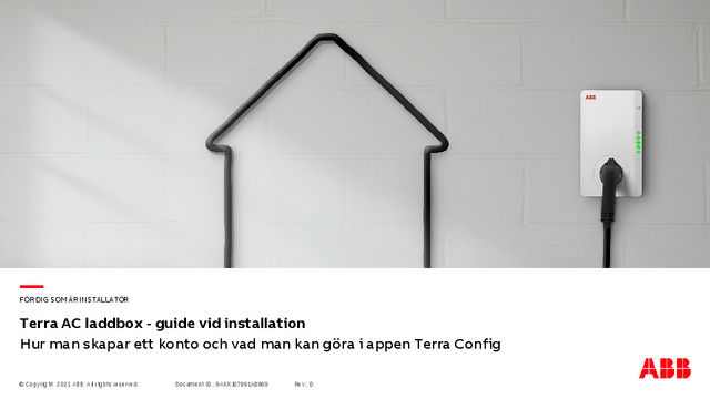 Terra AC laddbox - guide vid installation
