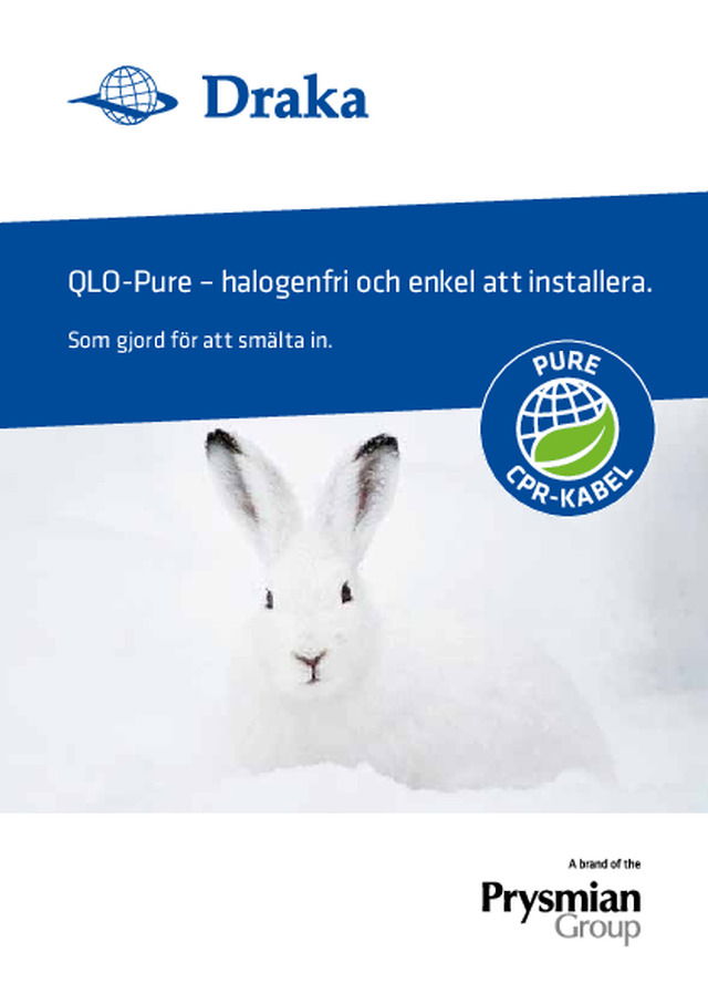 QLO-Pure - halogenfri och enkel att installera.