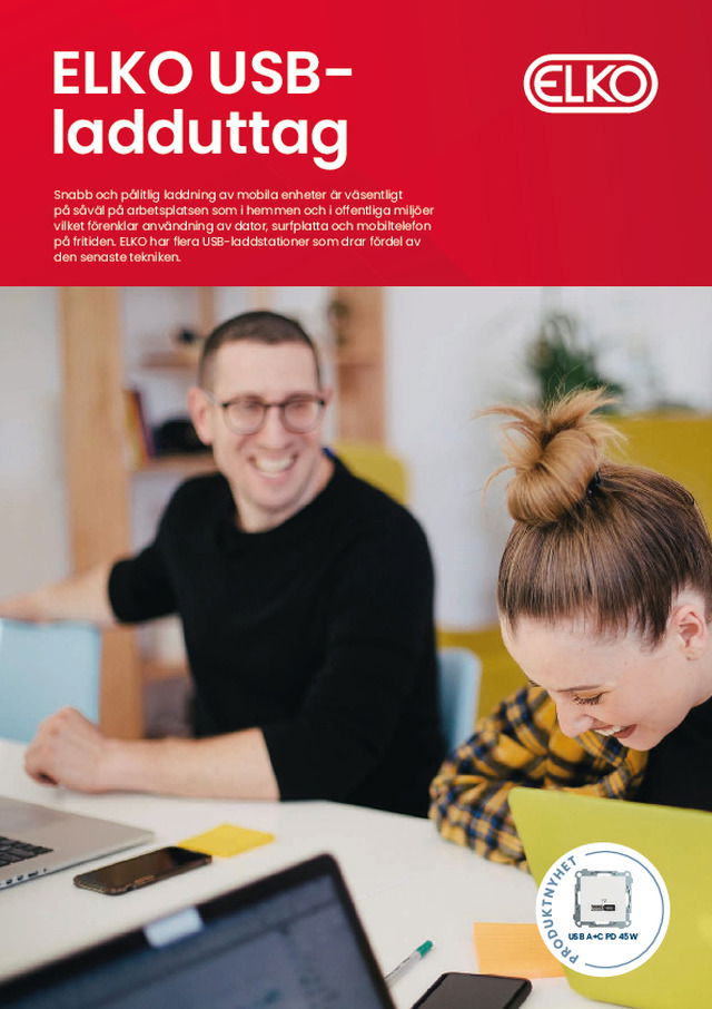 ELKO USB-ladduttag