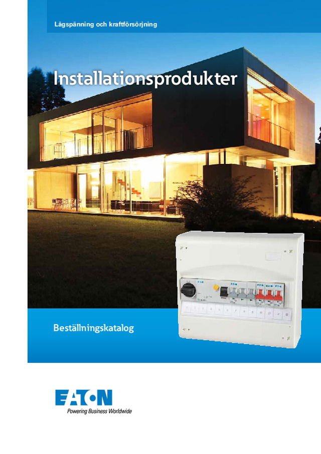 Installationsprodukter beställningskatalog