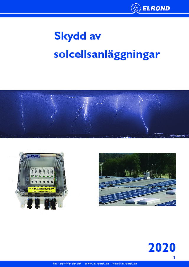 Skydd av solcellsanläggningar