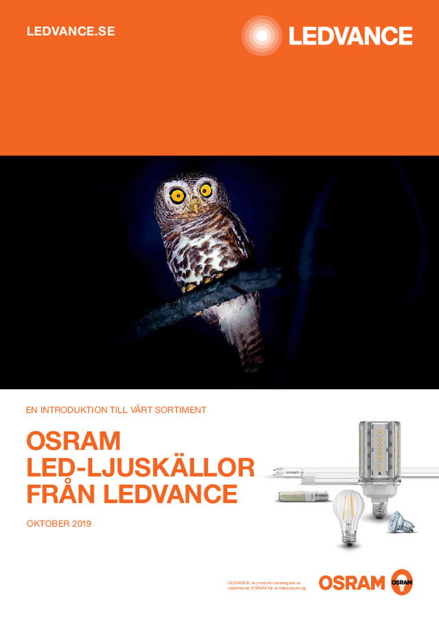 OSRAM LED-ljuskällor från Ledvance