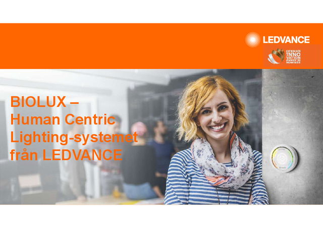 Voltimum avancerar presentation: Ledvance - Människan i fokus med Human Centric Lighting