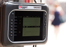 Pulsekometer för kabelfelsökning med dubbla kanaler