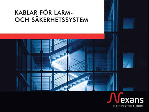 Broschyr  - Kablar för larm- och säkerhetssystem