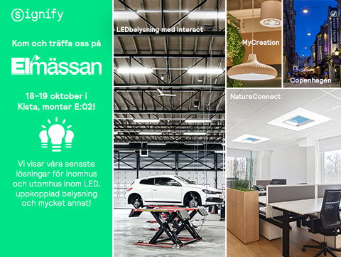 Kom till vårt monter E:02 på Elmässan 18-19 oktober och vi berättar hur!