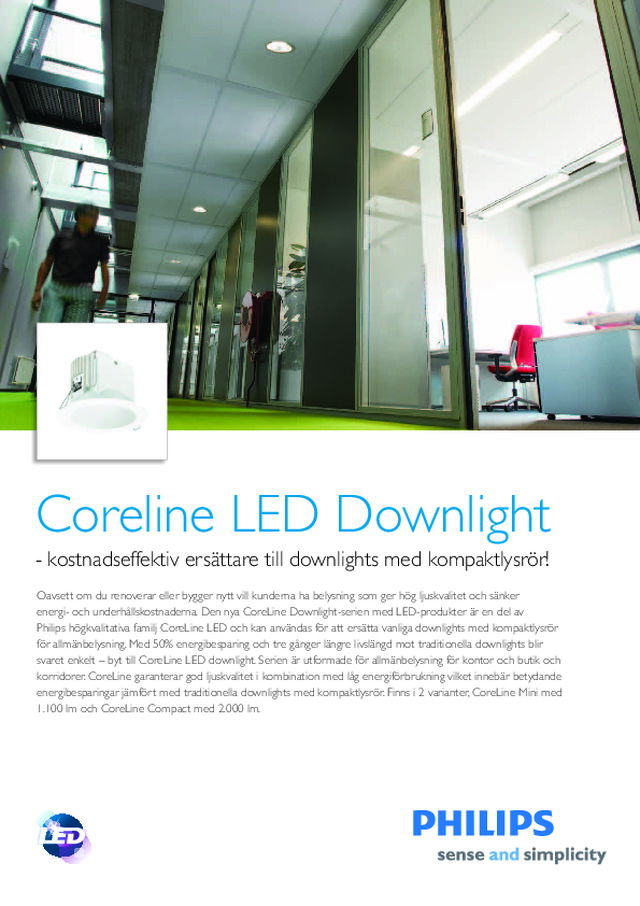 Philips Coreline LED Downlight mer