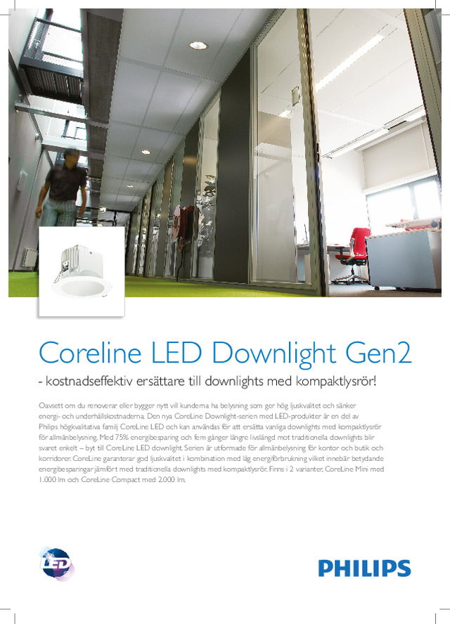 Philips Produktblad CoreLineDownlight Gen2