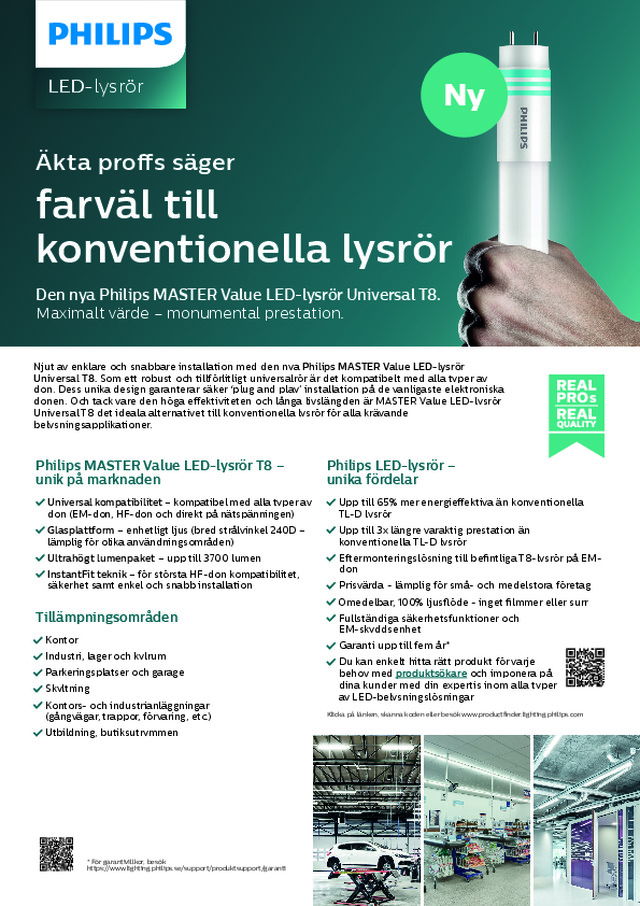 MASTER Value LED-lysrör Universal T8