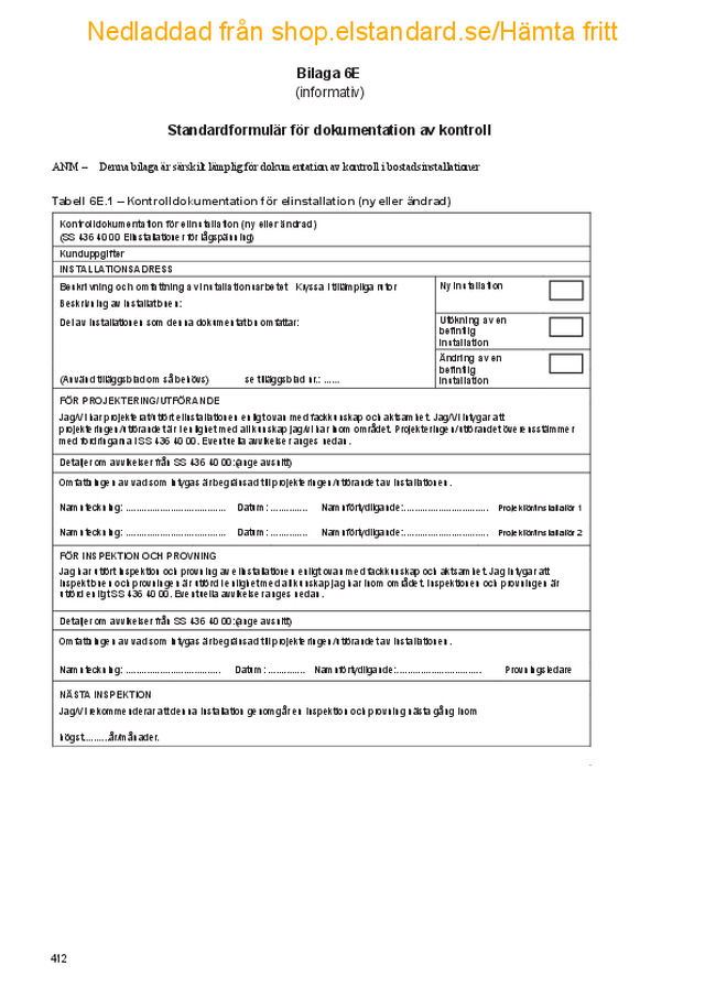 Kontroll av elinstallationer