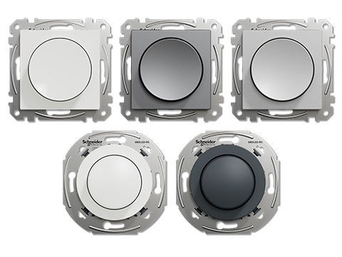 Vriddimrar för installation med och utan neutralledare