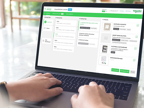 Underlätta och konfigurera elcentralen med eDesign från Schneider Electric