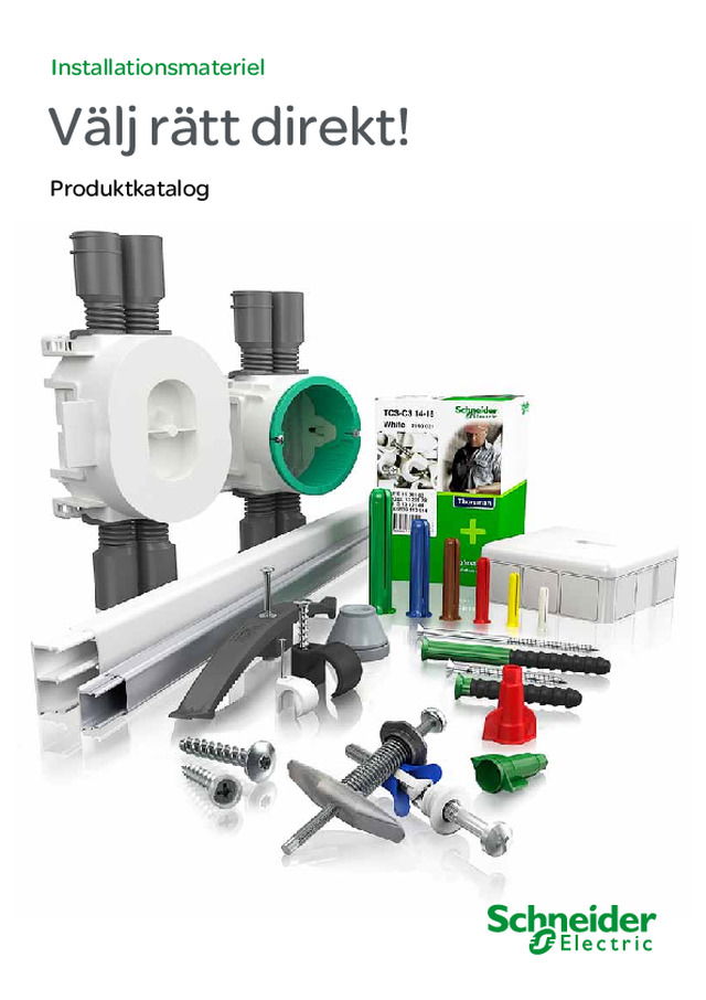 Välj rätt direkt - installationsmateriel