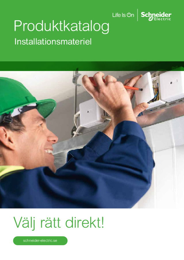 Produktkatalog Installationsmateriel