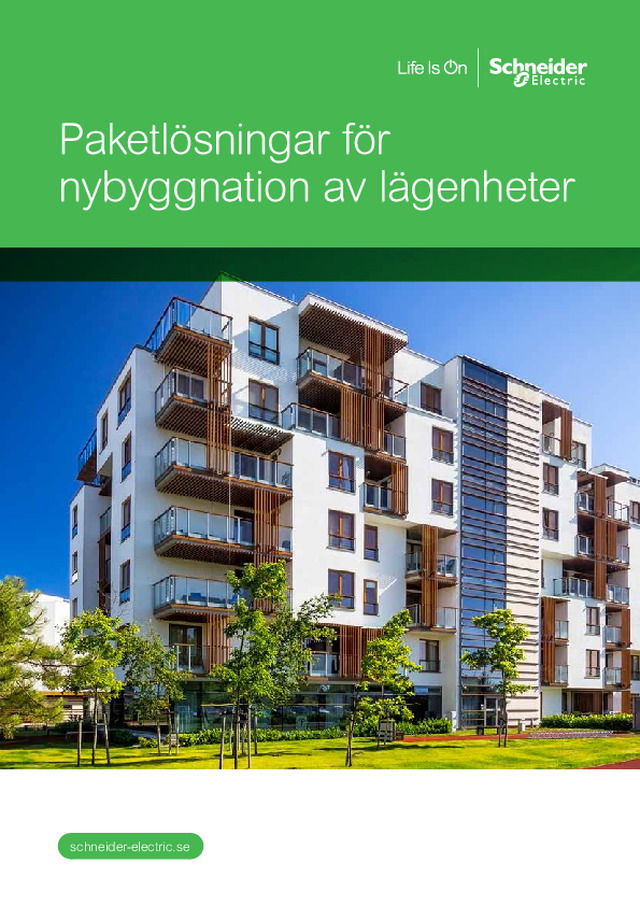 Paketlösningar för nybyggnation av lägenheter