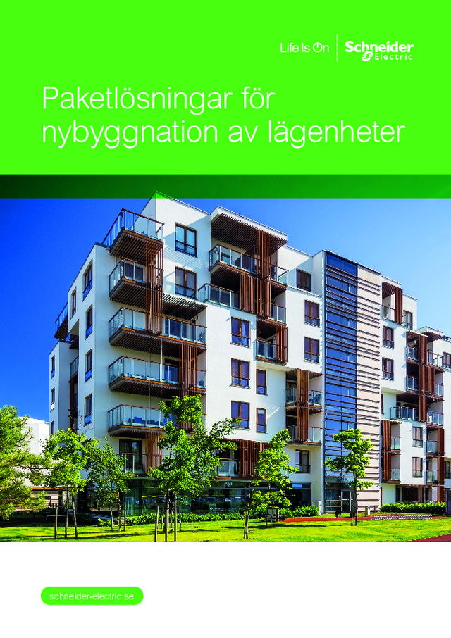 Paketlösningar för nybyggnation av lägenheter