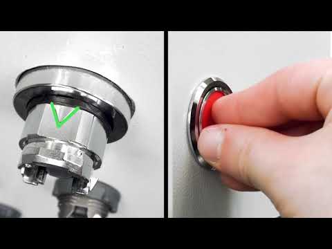 Hur man monterar Harmony XB4 Tryckknappar med kit för infällt montage