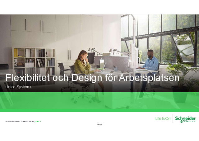 Elseminarium fri 20220316 kl11: Moderna arbetsplatslösningar med Unica System+