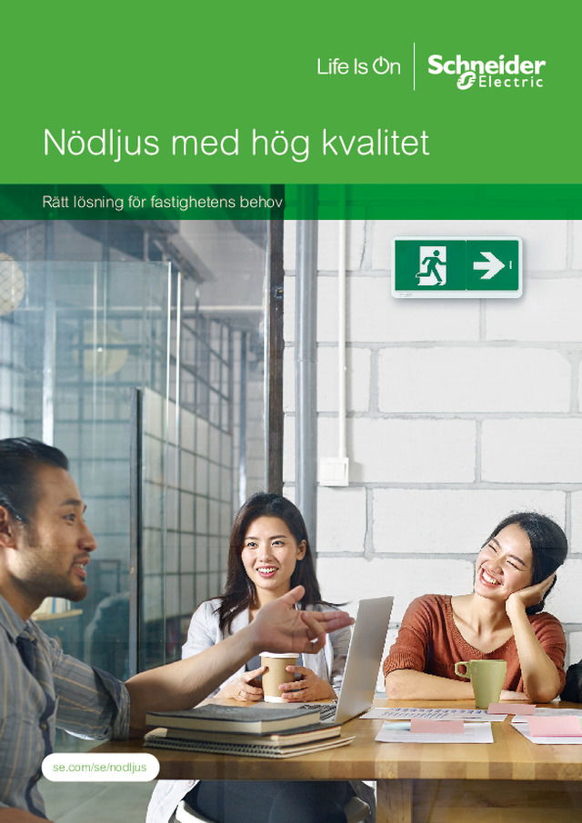 Brett sortiment inom nödljus