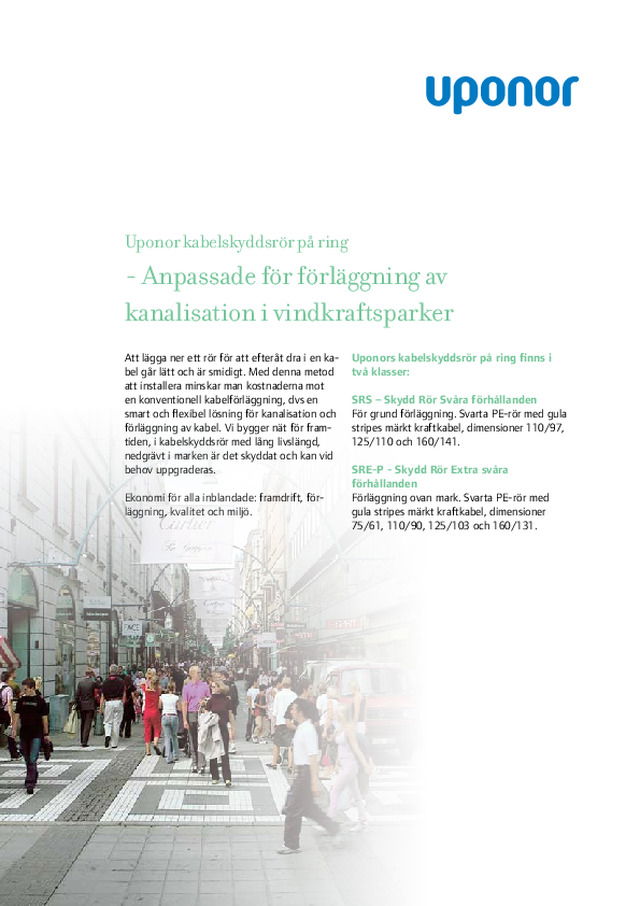 Kabelskyddsrör på ring