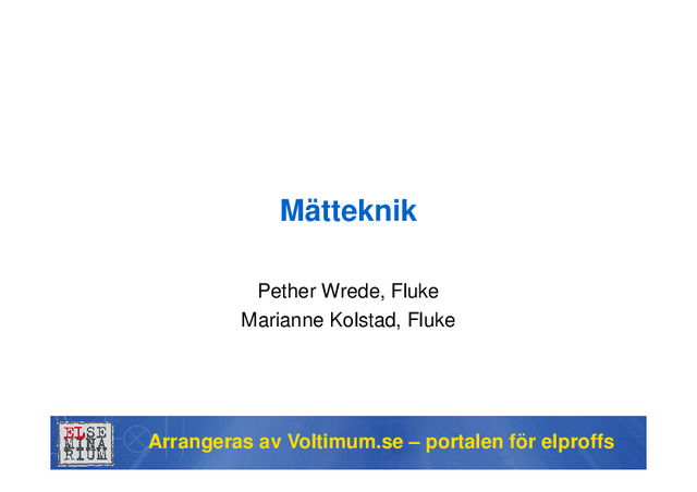 Trådlös överföring av mätvärden