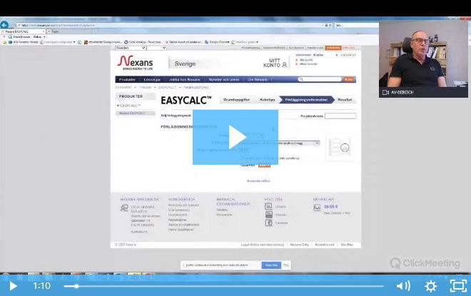 Voltimum avancerar: Nexans - Kabeldimensionering och EasyCalc