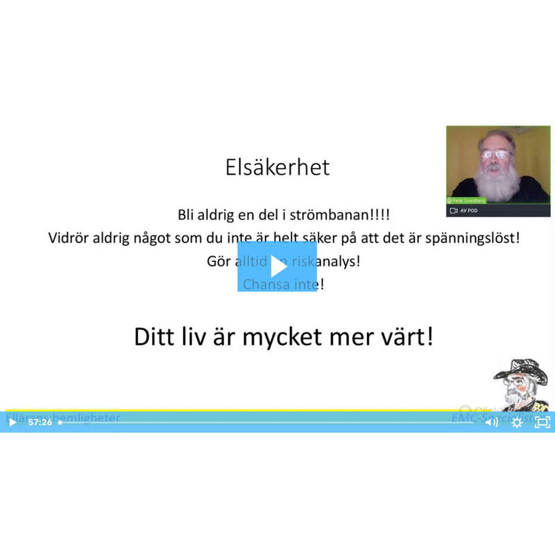 Grunderna i elsäkerhet, ellära och EMC som vi ofta glömmer