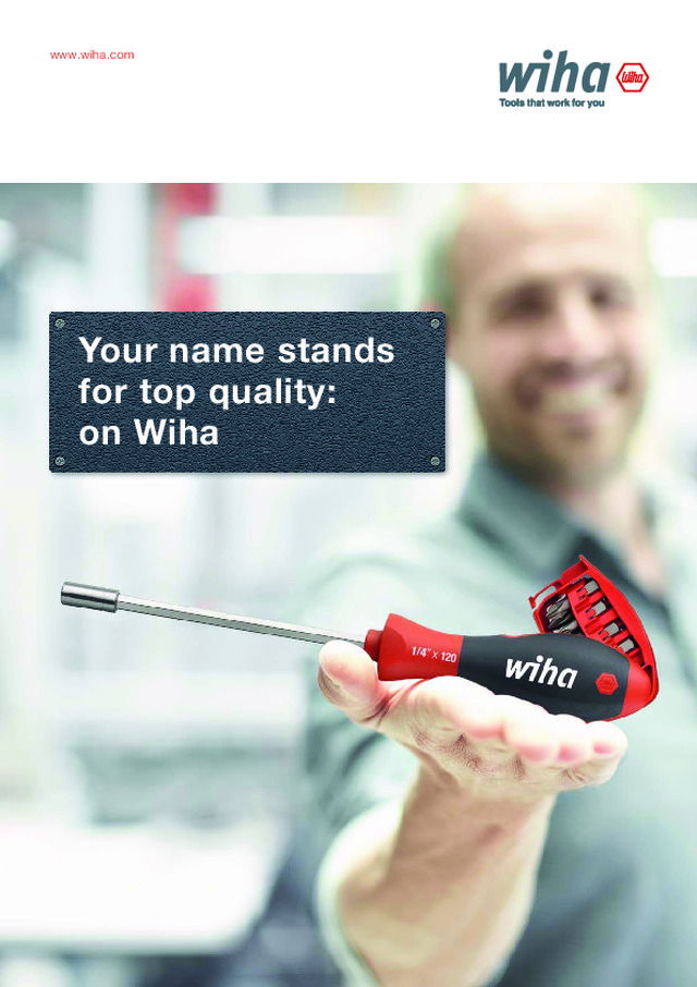 Broschyr Wiha-reklamprodukter